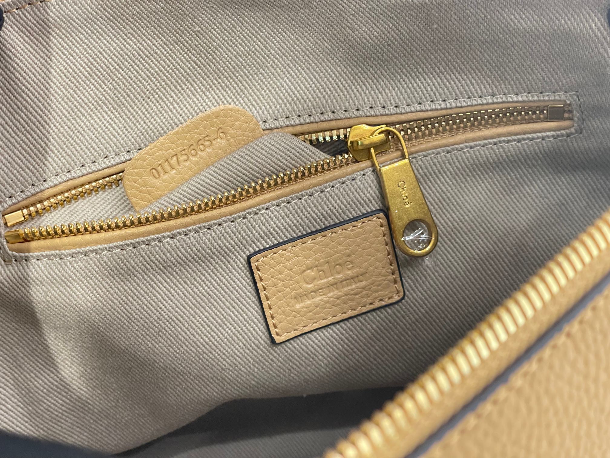 Chloe Large Marcie Bag In Milky Brown Grained Leather